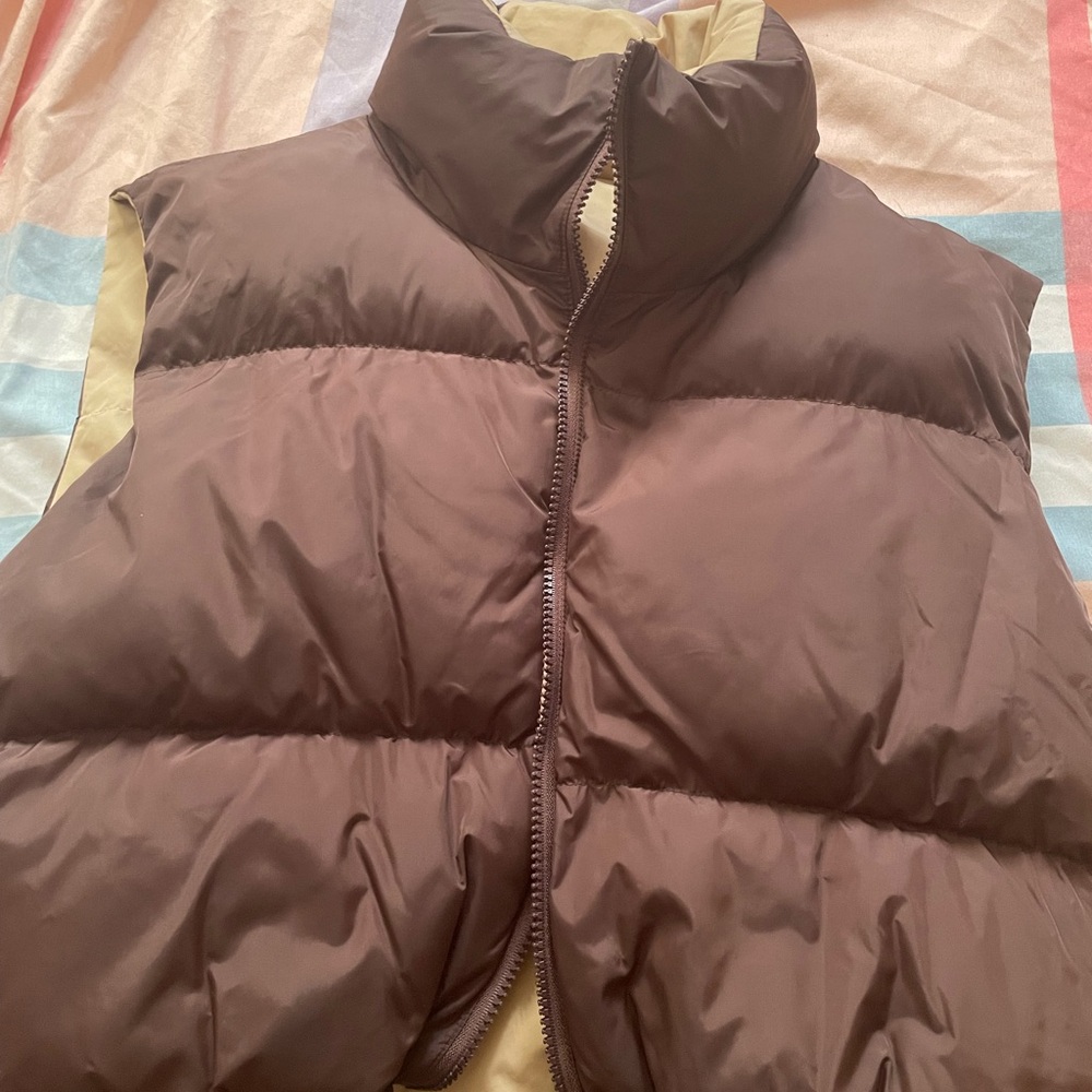Brown Puffer Vest